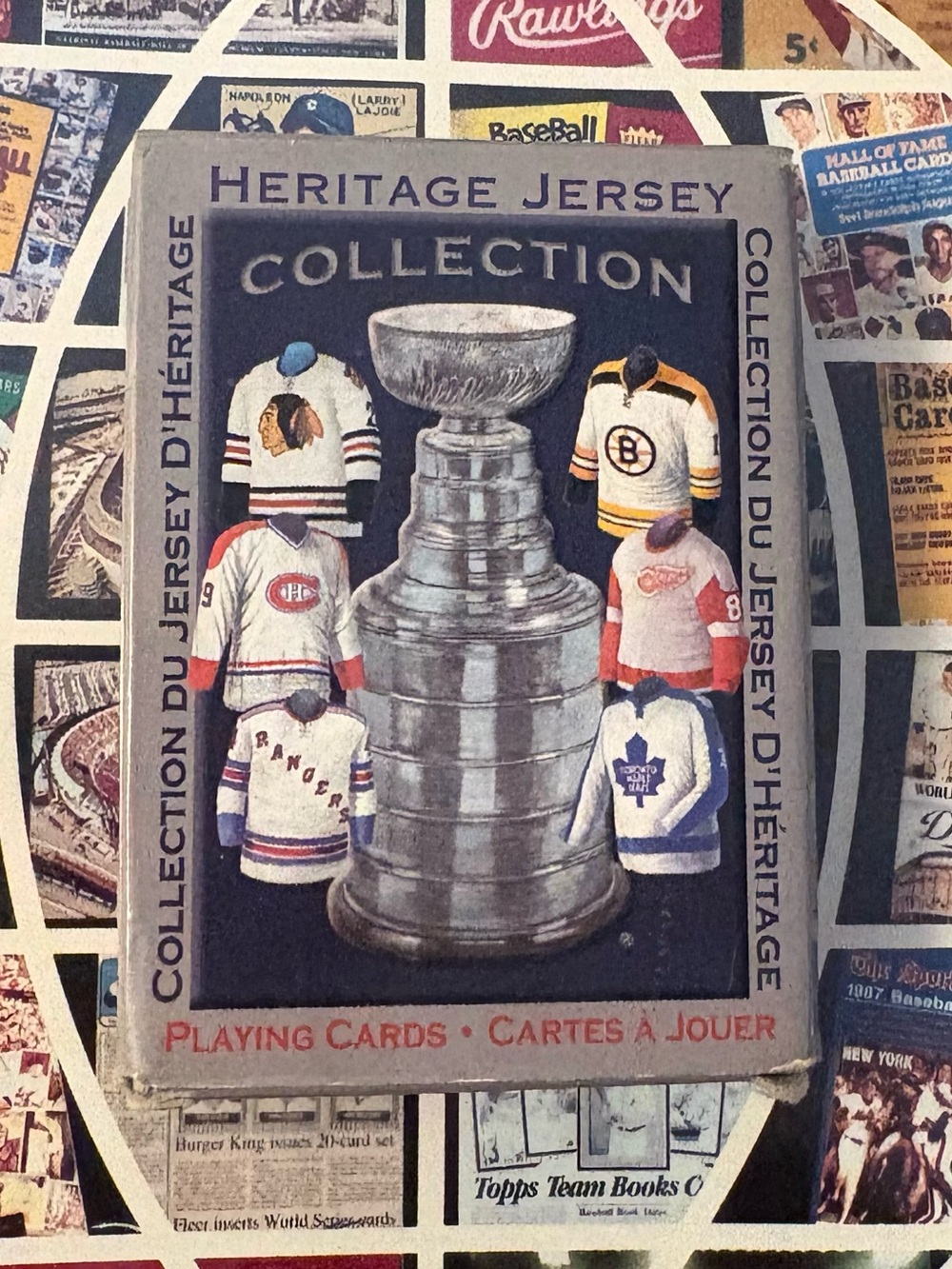 NHL Heritage Jersey Collection Playing Cards – Blue, Silver, White, Red